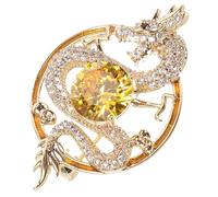 FOMIYES Creative Dragon Brooch Pin Copper Decorative Lapel Pin for Women Elegant Jacket Accessory Unique Fashion Clothing Gift