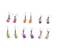 FOMIYES Creative Orange Fruit Ear Drop Earrings for Women Funny Dangle Ear Jewelry Lightweight Earbob for Parties Everyday Wear Stylish Unique Accessories