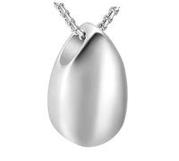 FOMIYES Creative Stainless Steel Water Drop Urn Pendant Necklace Memorial Jewelry for Ashes Durable Keepsake Souvenir Necklace Elegant Design for Men Women for Cherished Memories