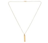 FOMIYES Cremation Jewelry for Ashes Vertical Bar Urn Necklace Golden Stainless Steel Memorial Keepsake Ash Holder Pendant for Human Ashes Men Women