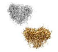 FOMIYES Crinkle Cut Glitter Shredded Paper Filler Dual Color Gold Silver Lightweight Tissue for gift for for for for for for Box Basket Filling Party Decoration DIY Wrapping and Craft Projects