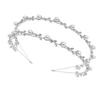 FOMIYES Crystal and Pearl Headband Delicate Headband Chic Alloy Wedding Headdress for Bridesmaids and Suitable for Anniversary and Baptism Days with Gorgeous Brightness and Glittering