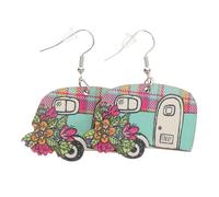 FOMIYES Cute Rv Dangle Earrings for Teens Unique Cartoon Camper Van Jewelry Lightweight Recreational Vehicle Ear Drops for Parties Cosplay and Daily Wear