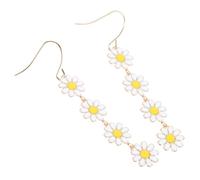 FOMIYES Daisy Hook Earrings for Teen Floral Drop Design Lightweight Alloy Material Summer Accessories Charming Aesthetic Jewelry Women