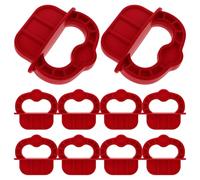 FOMIYES Deck Spacer Rings 12pcs, 1/4 Inch Deck Board Spacer Tool for Wood, Composite PVC Portable Alignment Kit for Outdoor Decking Installation and DIY