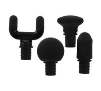 FOMIYES Deep Tissue Muscle Massager Gun Attachments with Silicone Heads for Muscle Relief, Lightweight Compact Massage Tips for Gym and Travel Use, Includes, Flat, and Long