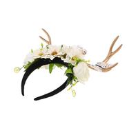 FOMIYES Deer Antlers Headband Butterfly and Flower Elements for Holiday Christmas Halloween Seasonal Events Reindeer Antler Hair Hoop