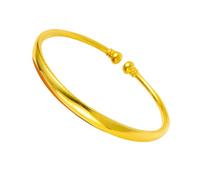 FOMIYES Delicate Open Mouth Brass Bangle Bracelet Fashion Simple Thickened Wrist Jewelry for Women Gold Plated Surface Suitable for Birthday Wedding Gifts and Daily Wear