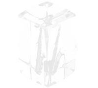 FOMIYES Desktop Decoration Engraved Crystal Cube 1.97x1.97x3.14in Crystal 3d Stereoscopic Display Chic Saxophone Modeling Ornament for Home and Tea Room