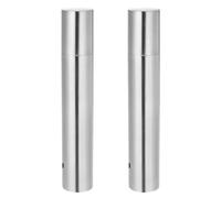 FOMIYES Diploma Storage Tube Certificate Holder Tube Stainless Steel 2Pcs Sleek Modern Design Robust Protection Multipurpose Use for Document Storage and Birth Certificate Preservation