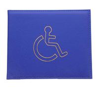 FOMIYES Disability Certificate Holder Wallet, Dark Blue ID Card Protective Sleeve with Bank Card Organizer, Social Security and Bus Pass Holder for EU Disabled Users