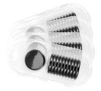 FOMIYES Discbound Plastic Binding Discs 44Pcs 38Mm Black Loose Leaf Rings for Notebook Assembly and Craftelier Planner Discs