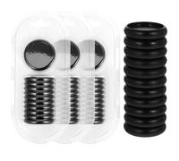 FOMIYES Discbound Plastic Binding Discs 44Pcs 38Mm Black Loose Leaf Rings for Notebook Assembly and Craftelier Planner Discs
