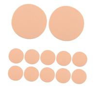 FOMIYES Disposable Small Makeup Sponge Puff 60pcs Round Face Makeup Sponges Skin Color Box, Foundation Applicator for Artists Home and Travel Use