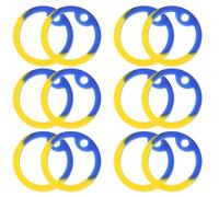 FOMIYES Dog Tag Ring 12Pcs Silicone Id Tag Silencers from Jingling and Scratches for Pets on Daily Walks Random Color
