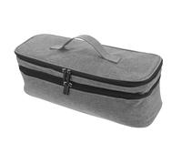 FOMIYES Double Hair Curler Travel Bag Large Capacity Hair Dryer Storage Organizer Compact Portable Carrying Case The Go