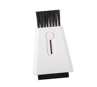 FOMIYES Double-head Window Groove and Keyboard Cleaning Brush for Home and Office, Multifunctional Slot and Screen Dust Remover, White,