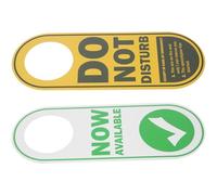 FOMIYES Double Sided Do Not Disturb Door Hanger Sign Pvc Office Door Tag Wear-resistant Hotel Room Accessories Humorous English Message for Privacy and Quiet Environment