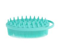 FOMIYES Double-Sided Silicone Bath Brush with Hanging Hook Comfortable Supple Massage Bathing Tool for Gentle Body Cleaning and Easy Grip Bath Accessory for All Seasons
