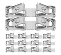FOMIYES Downlight Retaining Clips 50Pcs Metal Spring Clamps - Two-Hole High Hardness Mounting Brackets for LED Strip Lights and Ceiling Panel Lamps - Spotlight Fittings for Display and