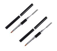 FOMIYES Dual Ended Extension Gel Brush Nail Art Liner Tool for Shaping and Extending Nail Tips Lightweight Black Manicure Pen for DIY Salon Use