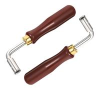 FOMIYES Dulcimer Tuning Wrenches Piano Tuning Tools Lightweight Stainless Steel 2pcs with Rubber Grip for Musicians and Beginners
