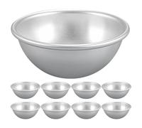 FOMIYES Egg Tart Moulds 9Pcs Aluminum Pans for Baking Small Tarts and Pudding Suitable for Home Baking