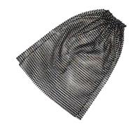 FOMIYES Elastic Fishnet Headpiece with Sparkling Rhinestones Disco Party Favor Breathable Stretchy Mesh Headwrap for Women Nightclub Festival Rave Hair Accessory