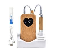FOMIYES Electric Nail File: 45000rpm Professional Rechargeable Nail Drill Machine with Bits & Cable - Cordless Design for Salon Home & On-The-Go Manicure