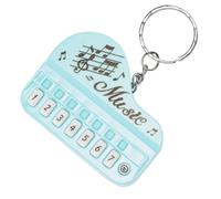 FOMIYES Electronic Keyboard Keychain Compact Portable Folding Mini Piano Music Instrument Key Ring Hanging Pendant for Backpack Purse and Girls