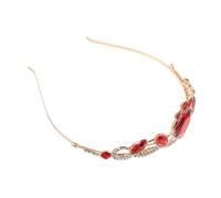 FOMIYES Elegant Rhinestone Heart Crown Headband for Bride Wedding Bridal Tiara Hair Accessory with Dazzling Sparkle Craftsmanship for Womens Party Celebration