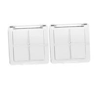 FOMIYES Empty Eyeshadow Palette Empty Eyeshadow Box 2Pcs 4-Cavity DIY Refillable Makeup Compacts for Women Girls Easy Custom Shadow Lip Blush Organization at Home Or Travel