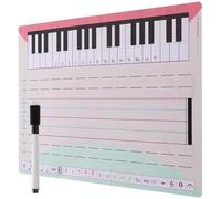 FOMIYES Erasable Music Teaching Whiteboard Stave Board Reusable Notation for Home and School Piano Exercises