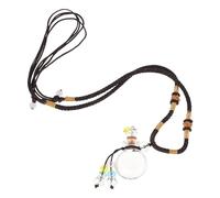 FOMIYES Essential Oil Holder Necklace with Mini Glass Diffuser and Braided Rope for Scent Diffusion and Fashion Accessory