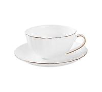 FOMIYES European Style Tea Cup and Coffee Cup Set with Saucer, Suitable for Afternoon Tea, Bakery, and Restaurant, Great for Latte and Cappuccino