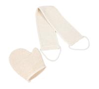 FOMIYES Exfoliating Shower Gloves Sisal and Jute Dual-sided Body Wash Gloves Deep Cleansing Back Scrubber for Bathing and Skin Renewal