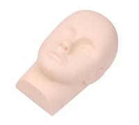 FOMIYES Eyelash Extension Training Mannequin Head Silicone Makeup Practice Tool for Cosmetology Students for Eyelash Application Facial Massage and Makeup Skills Development