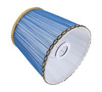 FOMIYES Fabric Lamp Shade Cloth Art Blue Handmade Cover for E14 Wall and Floor Lamps Soft Light Diffusion for Living Room and Bedroom