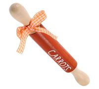 FOMIYES Farmhouse Easter Tiered Tray Decor with Mini Rustic Wooden Rolling Pin and Butterfly Bow, Spring Kitchen Accent for Table and Home Decoration