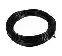 FOMIYES Fence Wire 25m Black Stainless Steel Coated Wire Rope Multiple Strands Structure Waterproof