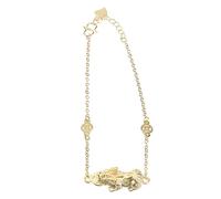 FOMIYES Feng Shui Wealth Bracelet with Golden Pi Yao Charm Unisex Chinese Bracelet for Luck Fortune and Protection Stylish Daily Wear Men and Women