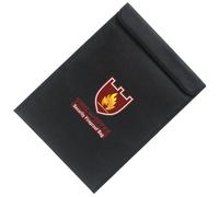 FOMIYES Fireproof Document File Bag A4 Size 28x38cm Black Waterproof Fire Resistant File Holder Pouch for Home Office School Document Storage