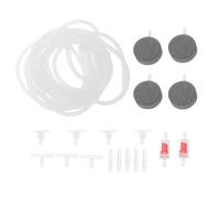 FOMIYES Fish Tank Air Pump Tubing Kit with Check Valve, Suction Cups, and Airline Hose Connectors - 16.4ft Aquarium Oxygen Pipe Accessories for Home and Office Aquariums