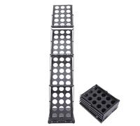 FOMIYES Folding A4 Brochure Stand Aluminum Alloy Portable Display Rack Magazine Holder for Trade Shows Exhibition Catalogs Office Use