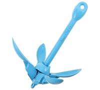 FOMIYES Folding Grapnel Anchor Carbon Steel 1.5kg Single Anchor Blue for Kayaks Paddleboards Canoes Small Boats Stability