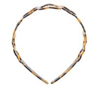 FOMIYES French Hollow-out Heart Headband for Women Elegant Acetate Hair Accessory with Leopard Print Fashionable Tortoiseshell Shade Charming Makeup Hairband for Face Washing and Daily