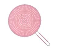 FOMIYES Frying Pan Splash Guard Silicone Oil Filter Lid Handle Non-Stick Cooking Tool for Kitchen Use Random Colour