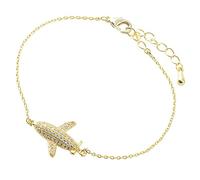FOMIYES Fully-drill Airplane Bracelet Planes Gradutaion Bangle Flight Plane Jewelry Bracelets Charm Bracelet Aviation Jewelry for Women Golden Alloy