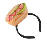 FOMIYES Funny Food Shape Headband with Realistic Hamburger and Hot Dog Design Elastic Fit Halloween Party Hairband for Adults and Photo Friendly Festival Accessory for Birthday