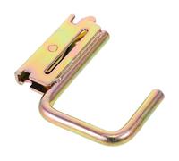 FOMIYES Galvanized Iron E-Track J Hook for Enclosed Trailer Cargo Securing, Heavy Duty Spring Clip Rail Track Hook, Compatible Trailer Accessories for Garage Storage and Tie